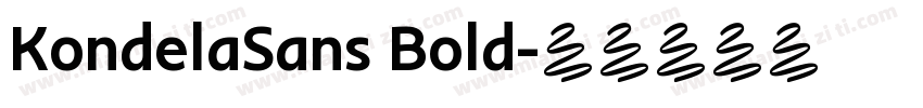 KondelaSans Bold字体转换